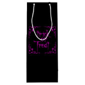 Gift Lila Trick oder Behandlung Geschenktüte Für Weinflaschen (Rückseite)