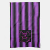 Gift Lila Trick oder Behandlung Geschirrtuch (Vertikal)