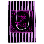 Gift Lila Trick oder Behandlung Mittlere Geschenktüte (Rückseite)