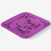 Gift Lila Trick oder Behandlung Pappteller (Gewinkelt)