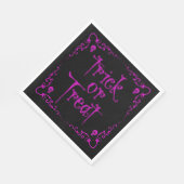 Gift Lila Trick oder Behandlung Serviette (Ecke)