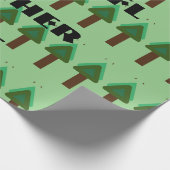 GIFT _MOTHER_LETTER_TREE_GREEN_SAGE_BROWN_BLACK GESCHENKPAPIER (Ecke)