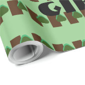 GIFT _MOTHER_LETTER_TREE_GREEN_SAGE_BROWN_BLACK WR GESCHENKPAPIER (Rolleneckpunkt)