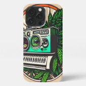 GIFT MUSIC&WEED LOVERS iPhone HÜLLE (Rückseite)