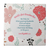 GIFT - Oma Gedichte von Großkindern - CUSTOM Fliese (Vorderseite)