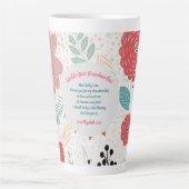 GIFT - Oma Gedichte von Großkindern - CUSTOM Milchtasse (Vorderseite)