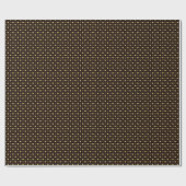 Gift package, wrapping paper with gold foil effect geschenkpapier (Flach)