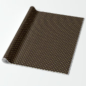 Gift package, wrapping paper with gold foil effect geschenkpapier (Ungerollt)