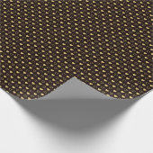 Gift package, wrapping paper with gold foil effect geschenkpapier (Ecke)