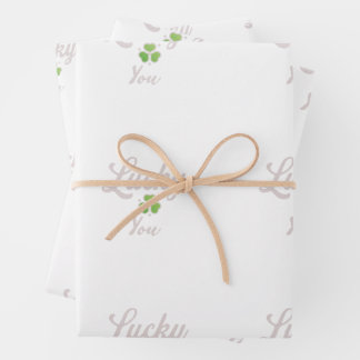 Gift paper Lucky you Geschenkpapier Set