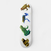 Gift-Pfeil-Frosch-Skateboard Skateboard (Vorderseite)