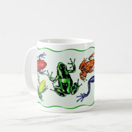 Gift-Pfeil-Frosch-Tasse Kaffeetasse (Vorderseite Links)