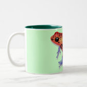 Gift-Pfeil-Frosch Zweifarbige Tasse (Links)