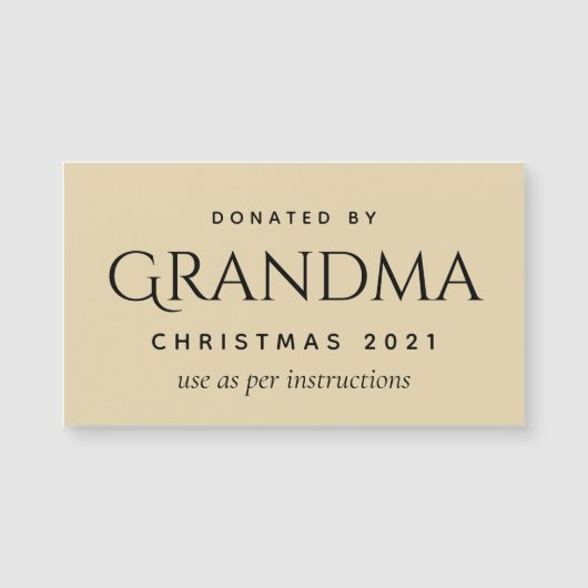 Gift Plaque - magnetisch Magnetkarte (Vorderseite)