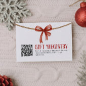  Gift QR Code Registry Card Begleitkarte