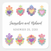 Gift Quadratischer Aufkleber (Vorderseite)