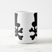 "Gift" Schädel und Kreuzknochen mit einer Top-Hat- Kaffeetasse (Mittel)