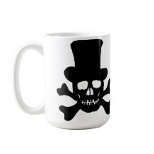 "Gift" Schädel und Kreuzknochen mit einer Top-Hat-