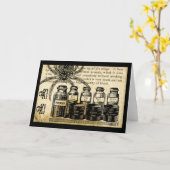 Gift Spinnen Knochenknochen Gift Karte (Gelbe Blume)