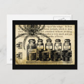 Gift Spinnen Knochenknochen Gift Postkarte (Vorne/Hinten)