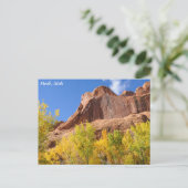 Gift-Spinnen-MESA im Fall - Moab Postkarte (Stehend Vorderseite)