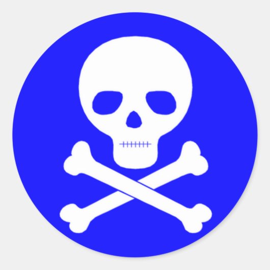 Gift-Symbol Runder Aufkleber (Vorderseite)