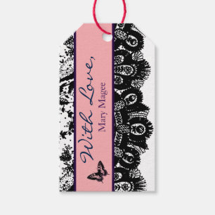 GIFT-TAG-BLUE-LACE MIT LIEBE-DICKE-INDIVIDUELLE NA GESCHENKANHÄNGER