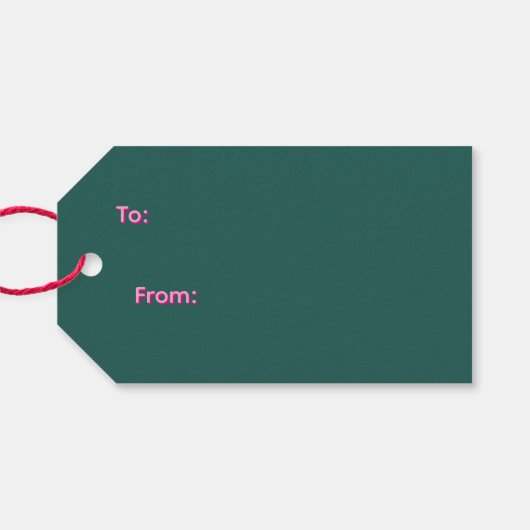 Gift Tag Christmas  Geschenkanhänger (Rückseite Horizontal)
