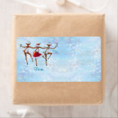 GIFT TAG DANCING REINDEY VON SHARON SHARPE (Insitu)