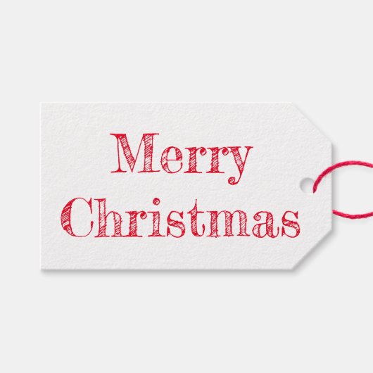 Gift Tag - Elf and Tree Geschenkanhänger (Vorderseite (Horizontal))