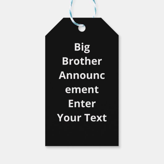 Gift Tag Geschenkanhänger (Rückseite)