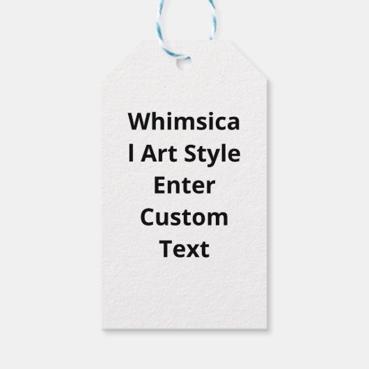 Gift Tag Geschenkanhänger (Rückseite)