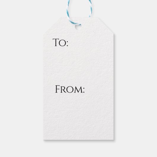 Gift Tag Geschenkanhänger (Rückseite)