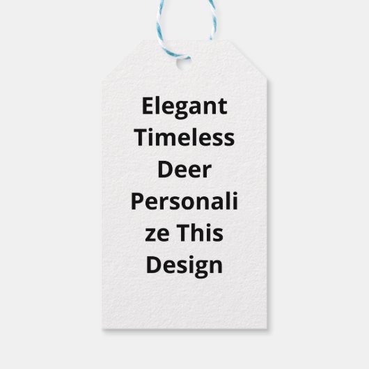 Gift Tag Geschenkanhänger (Rückseite)