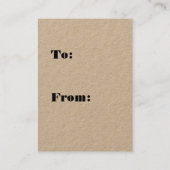 Gift Tags (Rückseite)