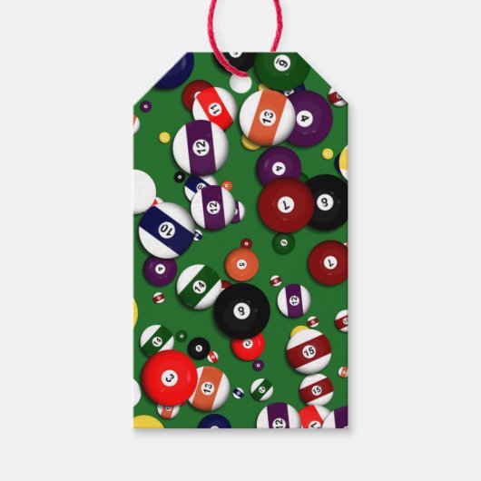 Gift Tags - Billiards Geschenkanhänger (Vorderseite)