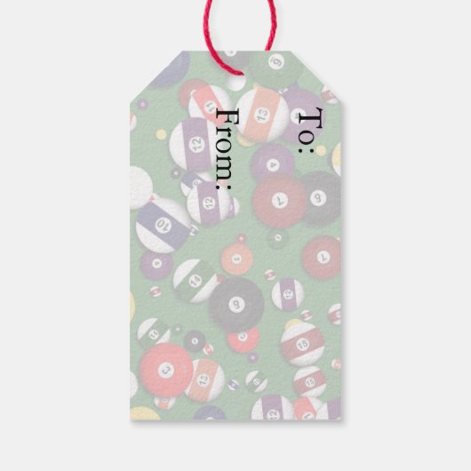 Gift Tags - Billiards Geschenkanhänger (Rückseite)