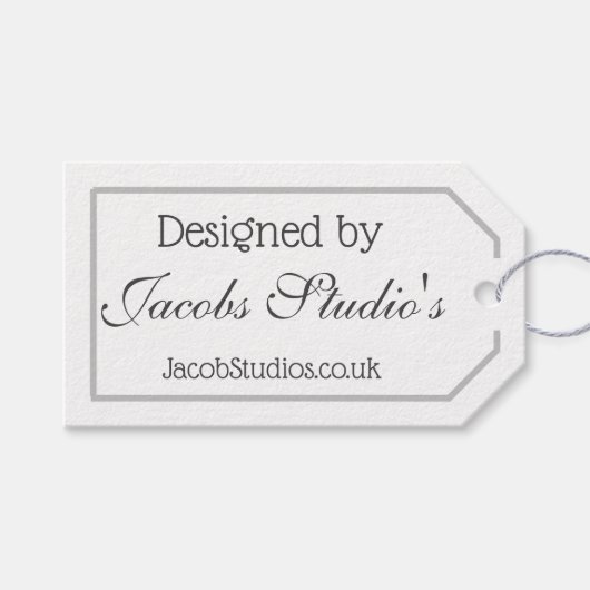 Gift Tags - Customise Business Tags Geschenkanhänger (Vorderseite (Horizontal))