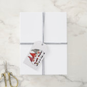 Gift Tags - Drei Weihnachtsgnomen Geschenkanhänger (Mit Garn)