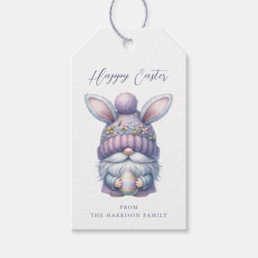 Gift-Tags für Ostergnom Geschenkanhänger (Vorderseite)