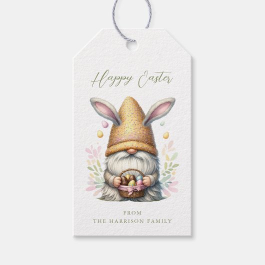 Gift-Tags für Ostergnom Geschenkanhänger (Vorderseite)