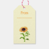 Gift-Tags für Sonnenblumen Geschenkanhänger (Rückseite)