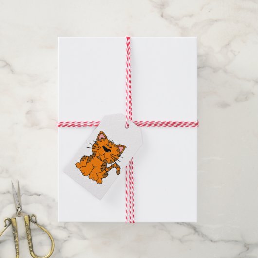 Gift Tags - Ingwerkatze Geschenkanhänger (Mit Garn)