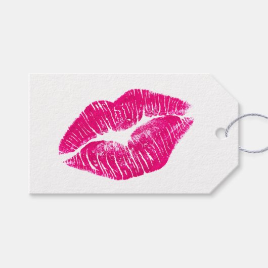 Gift Tags - Pink Kiss Geschenkanhänger (Vorderseite (Horizontal))