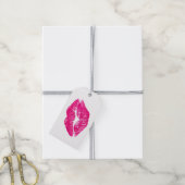 Gift Tags - Pink Kiss Geschenkanhänger (Mit Garn)