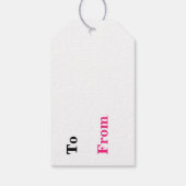 Gift Tags - Pink Kiss Geschenkanhänger (Rückseite)