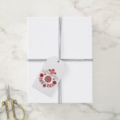Gift Tags - Skandinavien Floral Geschenkanhänger (Mit Garn)