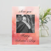 GIFT VALENTINES DAY CARDS EINLADUNG (Stehend Vorderseite)