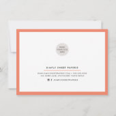 GIFT VOUCHER elegante, moderne und schicke Busines Einladung (Rückseite)