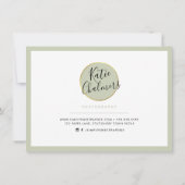 GIFT VOUCHER elegantes Logo elegant Business-schla Einladung (Rückseite)